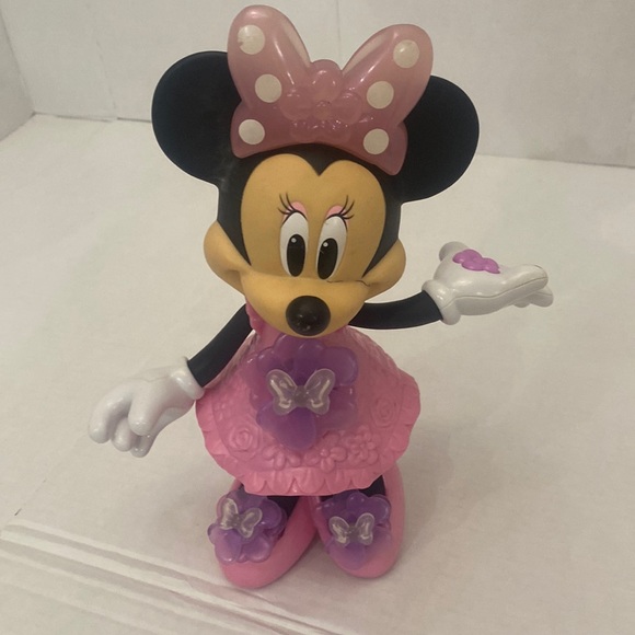 DISNEY talking singing Minnie Mouse light up push press flower toy colors - Picture 7 of 13